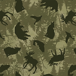 Olive - Animal Silhouettes